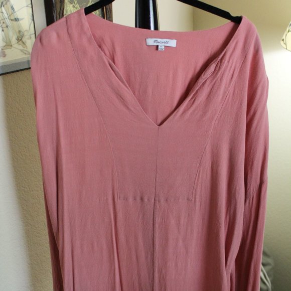 Madewell Three Quarter Sleeve Dress Du Jour - Picture 3 of 10